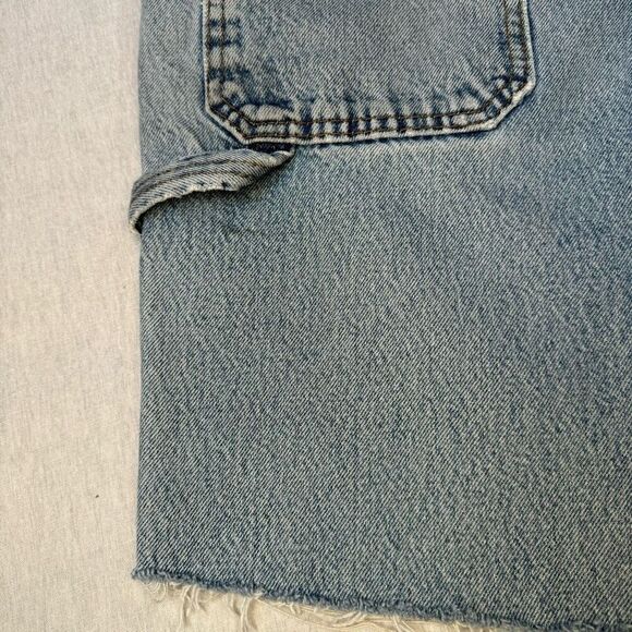 Vintage Y2K Cut Off Carpenter Denim Shorts CE Schmidt Workwear Jean Shorts 34X34 - Picture 10 of 10